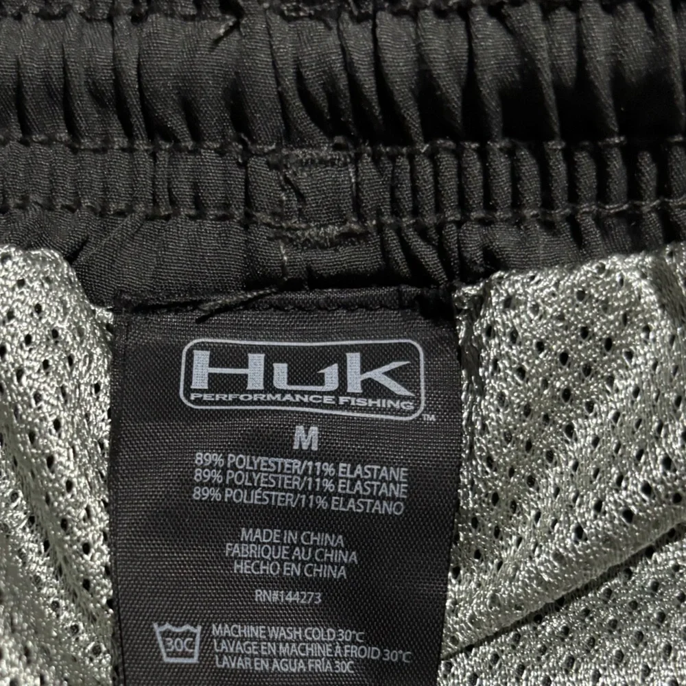 Huk Gray Swim Shorts with blue drawstring size medium - Picture 3 of 7